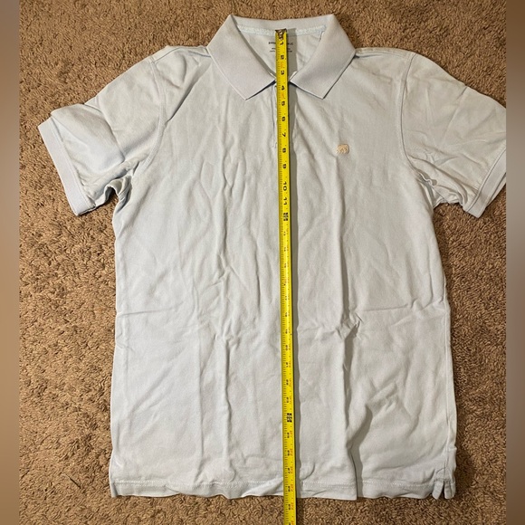 Banana Republic Adult Mens Size Large Polo Blue Golf Work Outdoor Summer Shirt - Picture 5 of 9